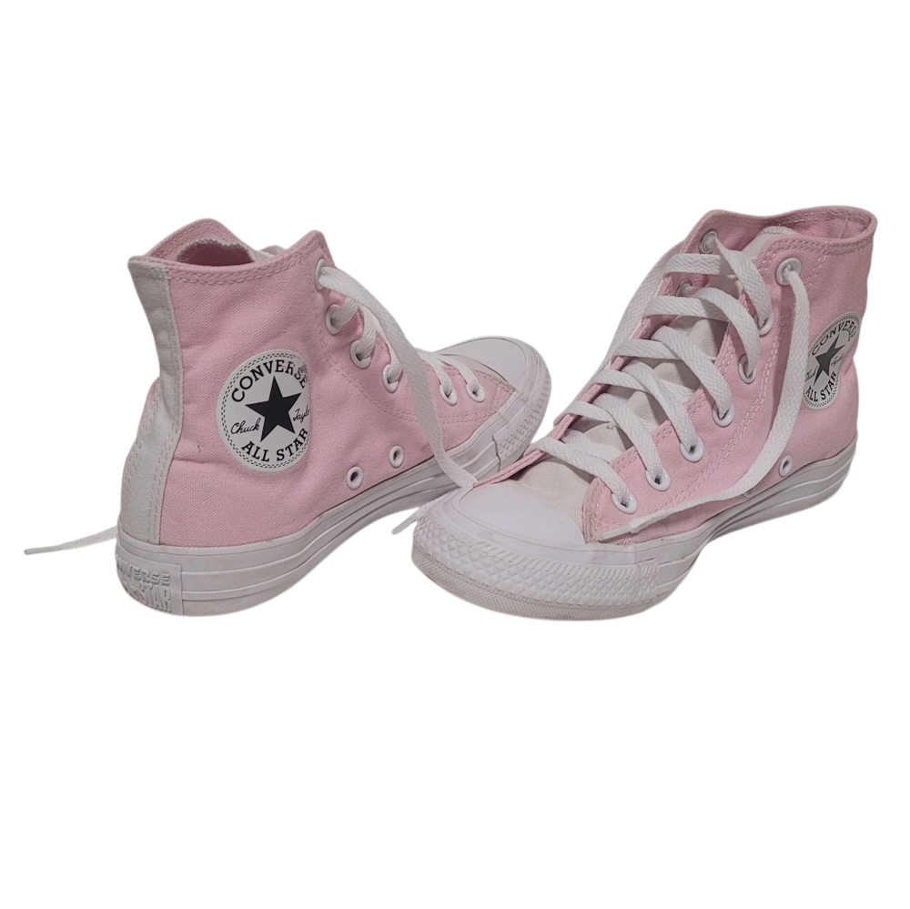 Converse  Pink and White High-Tops